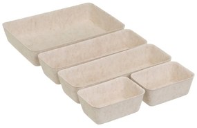 Set di organizer per cassetti in tessuto 5 pz – Casa Selección