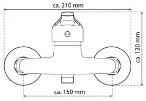 Eisl NI168CR - Miscelatore per doccia GRANDE VITA CLASSIC cromo lucido