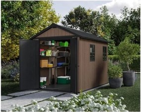 Casetta Da Giardino In Resina Newton Plus 759/975 Effetto Legno Keter