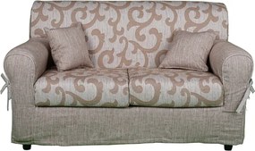 Divano 3 posti in tessuto sfoderabile imbottito DAMASCO 200 cm BEIGE