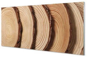 Pannello paraschizzi Fette di grano di legno 100x50 cm