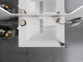 Mexen Atena lavandino incassato nel piano 71 x 46 cm, bianco - 25017000