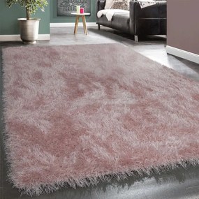 Tappeto Shaggy a pelo Lungo Mirage  Colore Rosa, Dimensioni cm 200x290