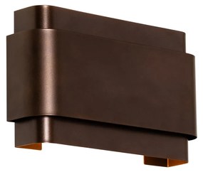 Applique da parete industriale bronzo scuro 2 luci - Coen