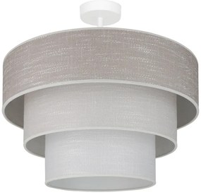 Brilagi - Lampadario a plafone ALASKA LUNETA 1xE27/15W/230V diametro 45 cm grigio/color crema