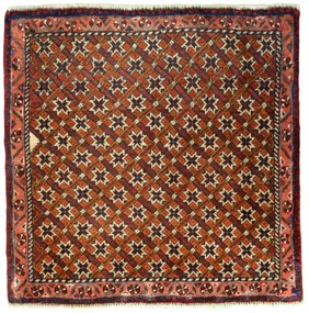 Shiraz Tappeto persiano 60x60 Rosso (Iran) Annodato A Mano