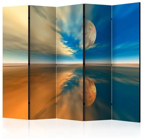 Paravento  Fly me to the moon II [Room Dividers]  Colore Arancione, Dimensioni e Misure 225x172