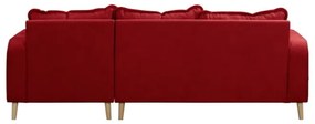 Divano angolare rosso (angolo destro) Beata - Ropez