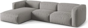 Divano angolare modulare grigio chiaro (angolo sinistro) Martina - Micadoni Home