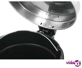 EKO Pattumiera a Pedale Serene 30 L Argento Opaco