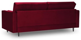 Divano in velluto rosso , 219 cm Santo - Milo Casa