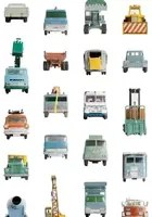 studio ditte Carta da parati Work Vehicles - Work Vehicles