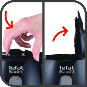 Bollitore in plastica nera da 1,5 l KO299830 - Tefal