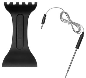 Concept ge3600 - Grill a contatto con sonda temperatura GLASS 2000W/230V nero