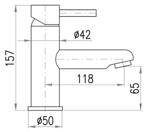 RAV Slezák SE426.0 - Miscelatore per lavabo JUNIOR 15,7 cm rosso/blu/verde