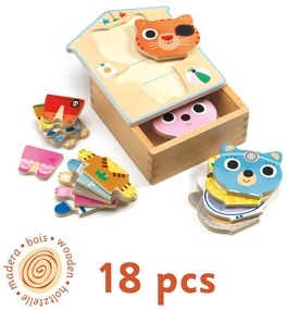 Puzzle Dressup Mix - vestiamo i gattini