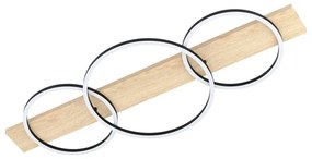 Plafoniera LED Boyal, nero 101x40 cm EGLO