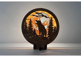 Li-Go 23574/DUB2 - LED dimmerabile decorazione da tavolo LED/12W/230V 20x22 cm rovere