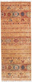 Samarkand Tappeto 200x80 Marrone (Pakistan) Annodato A Mano