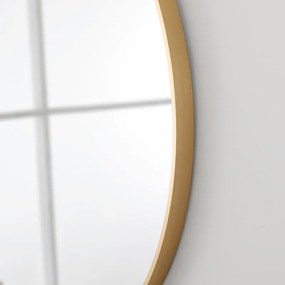 Specchiera multiuso 60 cm con cornice oro design moderno