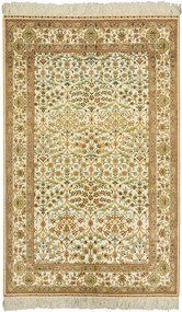 Ghom Tappeto 90x150 Beige (Cina) Annodato A Mano