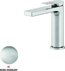 Rubinetto per lavabo a canna bassa getto laminare cristallino Soffio cromato spazzolato opaco GATTONI RUBINETTERIA