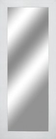 Specchio rettangolare in legno bianco 55 x 140 cm