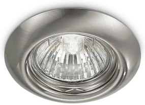 Gfa012- faretto da incasso in metallo colore nickel spazzolato 1 lu...