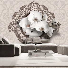 Fotomurale  Royal orchids  Colore Beige, Dimensioni e Misure 200x140