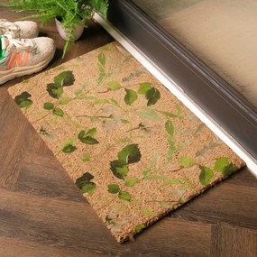 Zerbino in fibre di cocco 40x60 cm Watercolour Leaves – Artsy Doormats