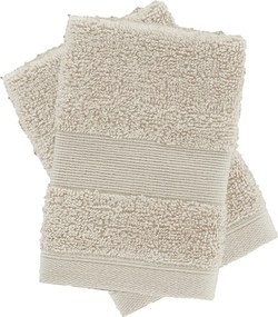 Set di asciugamani tipo terry beige in cotone 2 pz 30x30 cm Anti-Bacterial – Catherine Lansfield