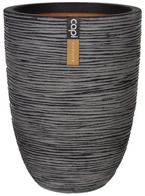 Vaso Nature Rib Elegante Basso 46x58 Cm Antracite Kofz783 /