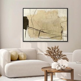 Quadro dipinto a mano 120x90 cm Cloudline – Malerifabrikken