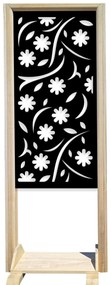 AUTUMN - Separ - Paravento modulabile - 70x190cm - in Legno e PVC Colore: nero