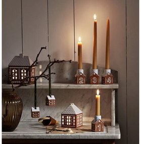 Portacandela in ceramica per avvento Gingerbread – Kähler Design