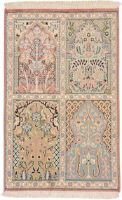 Cashmere Silk Tappeto orientale 90x60 (Indian) Annodato A Mano