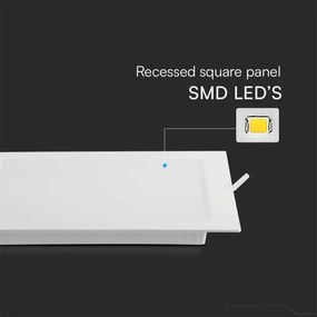 Lampada LED da incasso SAMSUNG CHIP LED/3W/230V 6500K 9x9 cm bianco