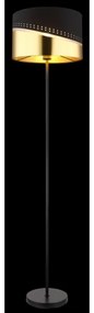 Globo 54046S - Lampada con piedistallo OR 1xE27/60W/230V diametro 35 cm nero/oro