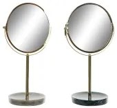Specchio Ingranditore DKD Home Decor 18 x 13 x 32 cm Metallo Resina (2 Unità)