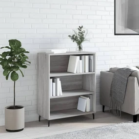 Scaffale grigio sonoma 69,5x32,5x90 cm in legno multistrato