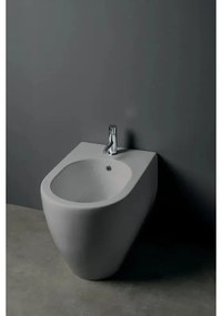 Bidet filomuro FLO KERASAN L 37 x H 43.5 x P 53 cm grigio matt