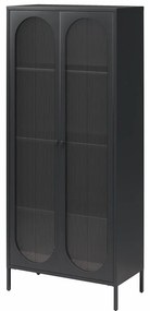 Vetrina in metallo nero 80x186x40 cm Luna - Støraa