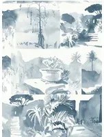 Paint & Paper Library Carta da parati panoramica Abbey Gardens - Blue Blood
