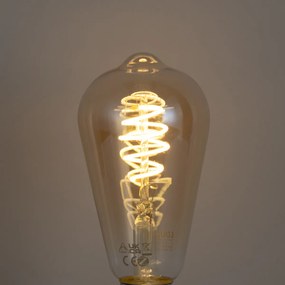 Set di 3 lampadine LED smart E27 dimmerabili ST64 4.9W 320 lm 2500K con Zigbee Smart Hub incluso