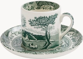Set tazzine e piattini in gres Heritage Green 2 pz