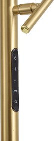 Lampada da terra moderna in ottone con LED dimmerabile - Divana