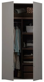 Armadio componibile grigio 110x210 cm Rens - WOOOD