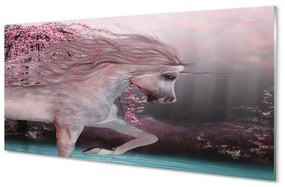 Quadro acrilico Lago dell'albero unicorno 100x50 cm