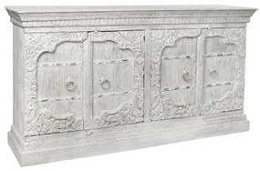 Credenza DKD Home Decor Bianco Metallo Legno di mango 190 x 43 x 100 cm