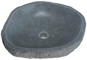 Lavabo in pietra di fiume WATU - Colore grigio
